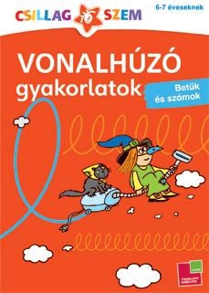 VONALHÚZÓ GYAKORLATOK - BETŰK ÉS SZÁMOK - CSILLAGSZEM