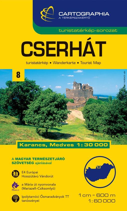 CSERHÁT TURISTATÉRKÉP 1:60000 (ÚJ)