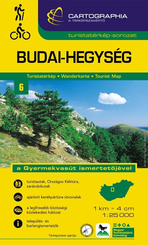 BUDAI-HEGYSÉG TURISTATÉRKÉP - CART. - \"SC\" -