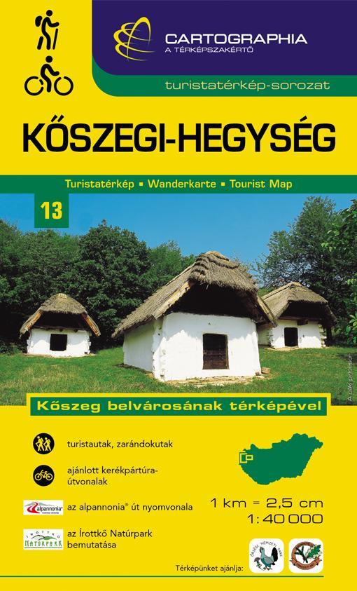 KŐSZEGI-HEGYSÉG TURISTATÉRKÉP - CART. - \"SC\" -