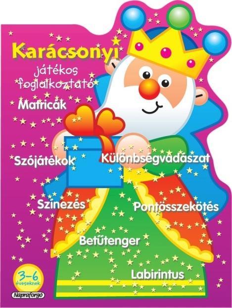 KARÁCSONYI JÁTÉKOS FOGLALKOZTATÓ - LILA