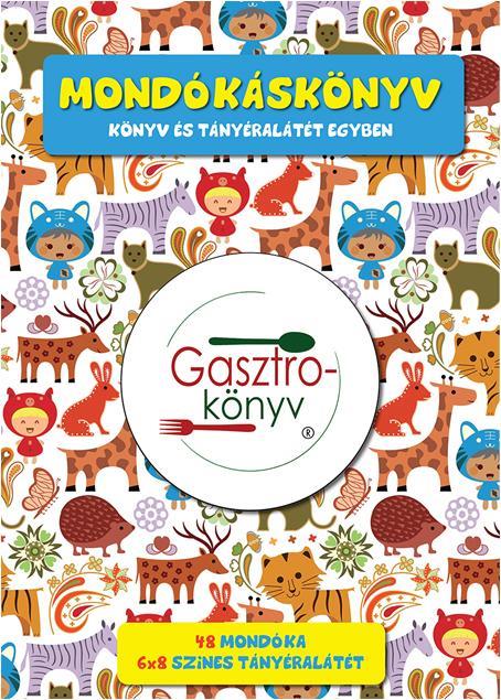 MONDÓKÁSKÖNYV - KÖNYV ÉS TÁNYÉRALÁTÉT EGYBEN - GASZTROKÖNYV
