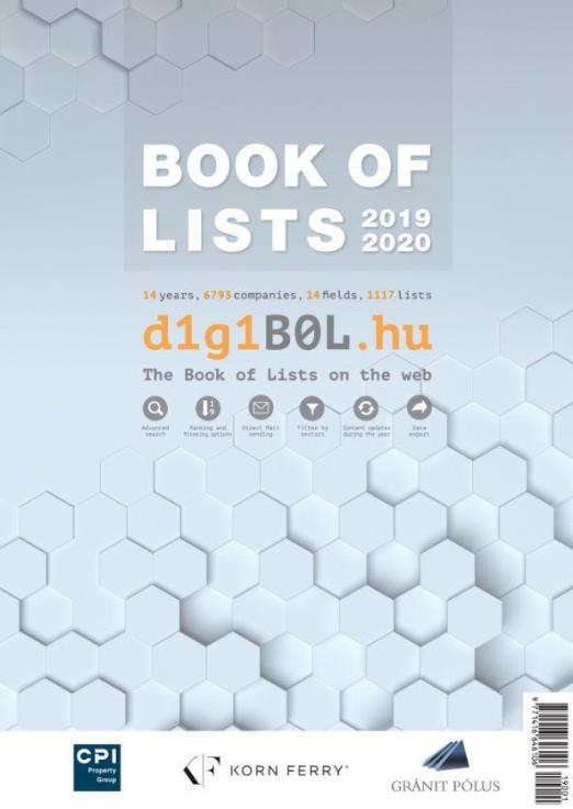 BOOK OF LISTS - LISTÁK KÖNYVE 2019/2020