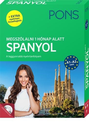 PONS MEGSZÓLALNI 1 HÓNAP ALATT - SPANYOL (KÖNYV + CD) ÚJ