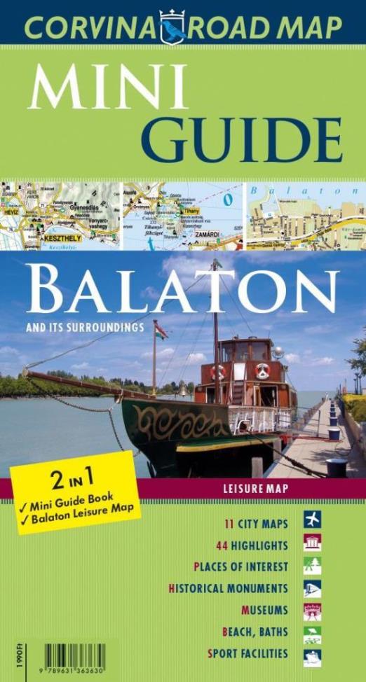 MINI GUIDE BALATON 2 IN 1 - ÚTIKALAUZ ÉS TÉRKÉP -