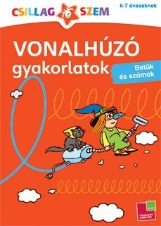 VONALHÚZÓ GYAKORLATOK - BETŰK ÉS SZÁMOK - CSILLAGSZEM