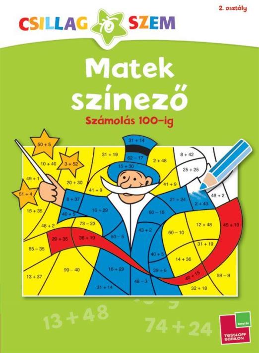 MATEK SZÍNEZŐ - SZÁMOLÁS 100-IG - CSILLAGSZEM 2. OSZT.