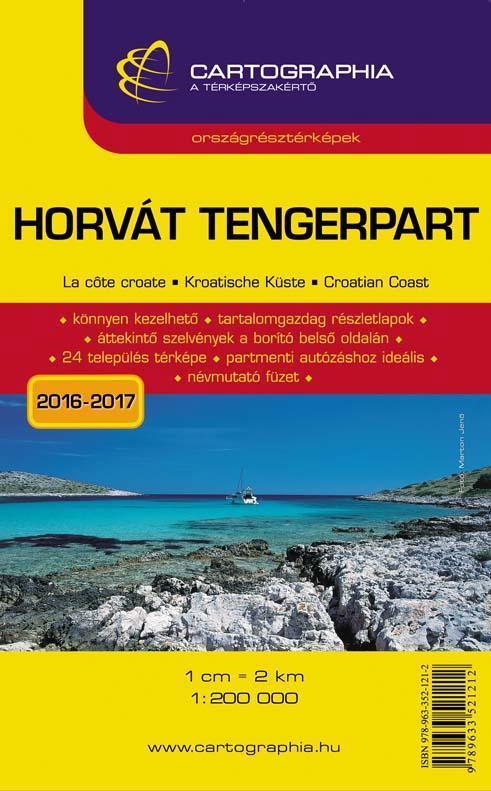 HORVÁT TENGERPART ORSZÁGRÉSZTÉRKÉP - CART. - \"SC\" -