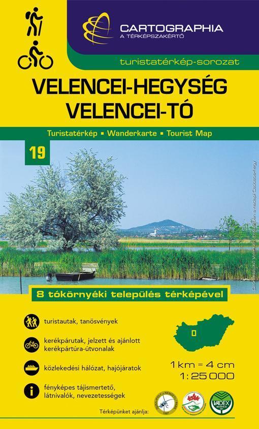 VELENCEI-HEGYSÉG, VELENCEI-TÓ TURISTATÉRKÉP - CART. - \"SC\" -