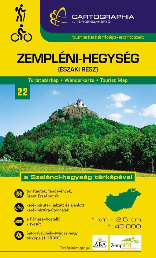 ZEMPLÉNI-HEGYSÉG (ÉSZAKI RÉSZ) TURISTATÉRKÉP - \"SC\" -