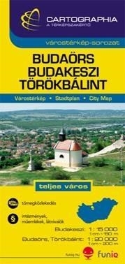 BUDAÖRS, BUDAKESZI, TÖRÖKBÁLINT VÁROSTÉRKÉP CART. \"SC\"