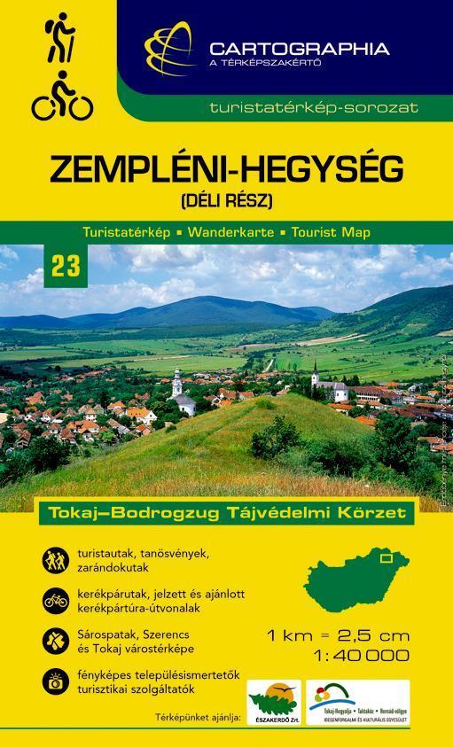 ZEMPLÉNI-HEGYSÉG (DÉLI RÉSZ) TURISTATÉRKÉP CART. \"SC\"