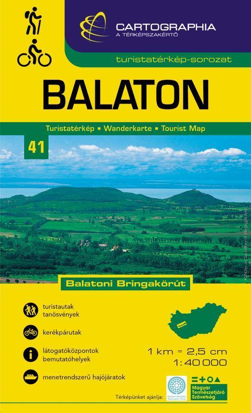 BALATON TURISTATÉRKÉP - 1:40.000 - CART. - \"SC\" -