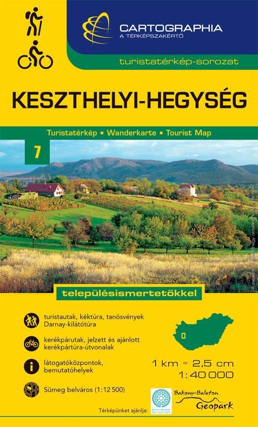 KESZTHELYI-HEGYSÉG TURISTATÉRKÉP \"SC\"