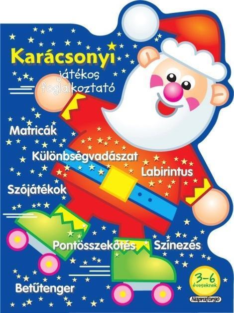 KARÁCSONYI JÁTÉKOS FOGLALKOZTATÓ - KÉK