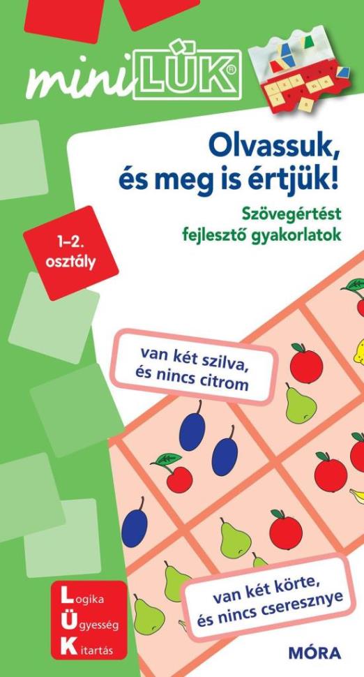 OLVASSUK ÉS MEG IS ÉRTJÜK 1-2. OSZTÁLY - MINILÜK zöld