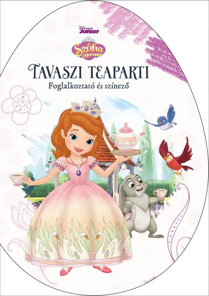 TAVASZI TEAPARTI - DISNEY JUNIOR TOJÁS ALAKÚ SZÍNEZŐ