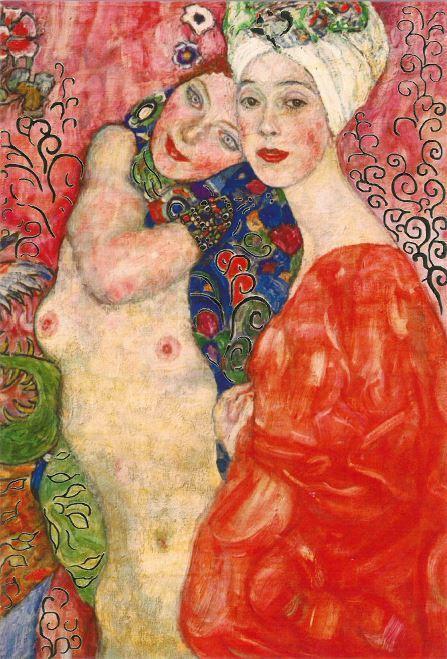 GUSTAV KLIMT KÉPESLAP - DIE FREUNDINNEN II./BARÁTNŐK 1916/17