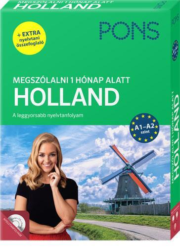 PONS MEGSZÓLALNI 1 HÓNAP ALATT - HOLLAND (KÖNYV + CD) ÚJ