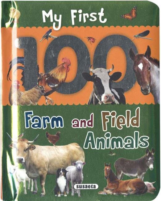 MY FIRST 100 WORDS - FARM AND FIELD ANIMALS (ANGOL)