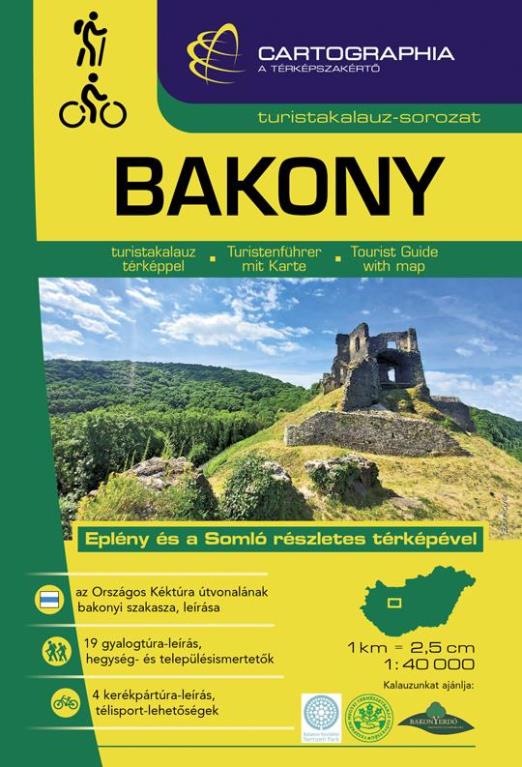 BAKONY TURISTAKALAUZ 1 : 40 000 (SPIRÁL)