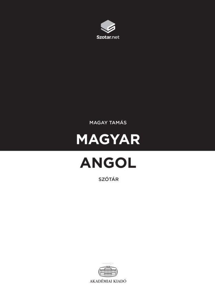 MAGYAR-ANGOL SZÓTÁR + ONLINE SZÓTÁRCSOMAG (2021-ES KIADÁS)