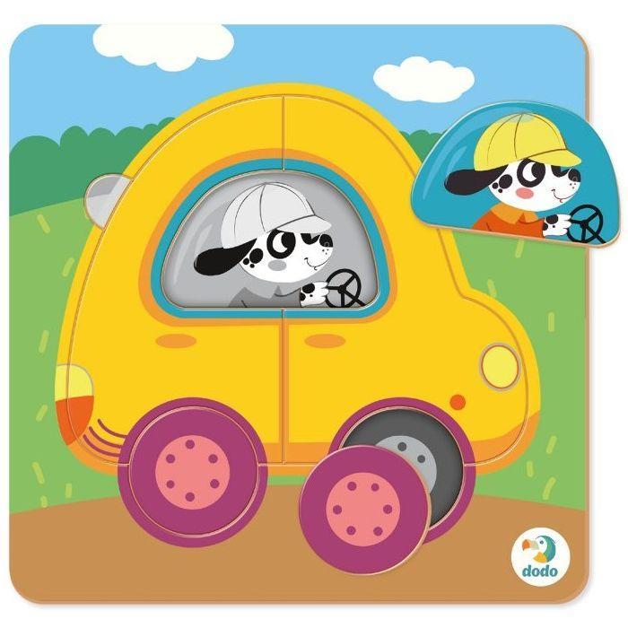 DODO MINTÁK PUZZLE 5 DB AUTÓ 18M+
