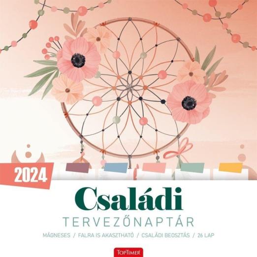 CSALÁDI TERVEZŐ NAPTÁR MÁGNESES - 2025