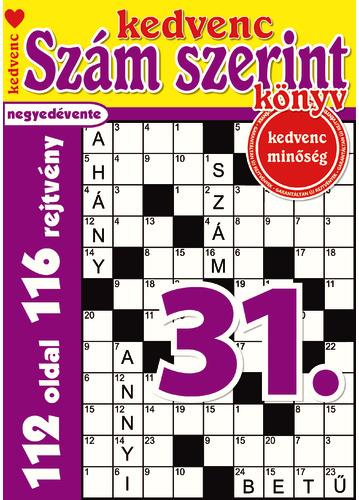KEDVENC SZÁM SZERINT KÖNYV 31.