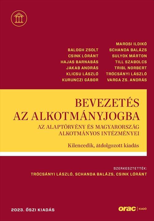 BEVEZETÉS AZ ALKOTMÁNYJOGBA - 9.ÁTDOLG. KIAD. (2021 ŐSZ)