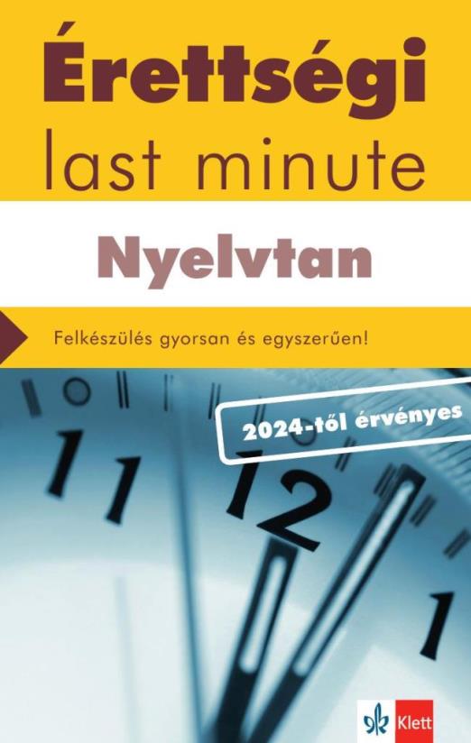 ÉRETTSÉGI LAST MINUTE - NYELVTAN (2024)