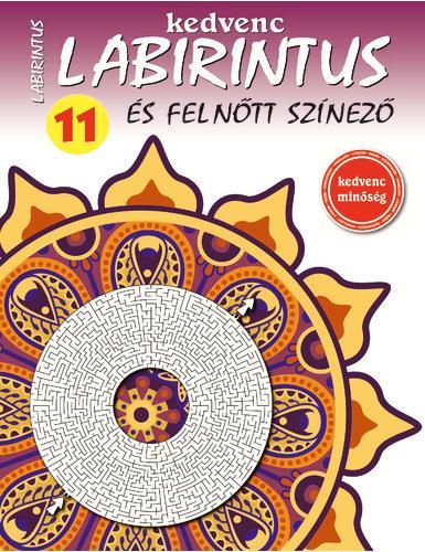 KEDVENC LABIRINTUS ÉS FELNŐTT SZÍNEZŐ 11.