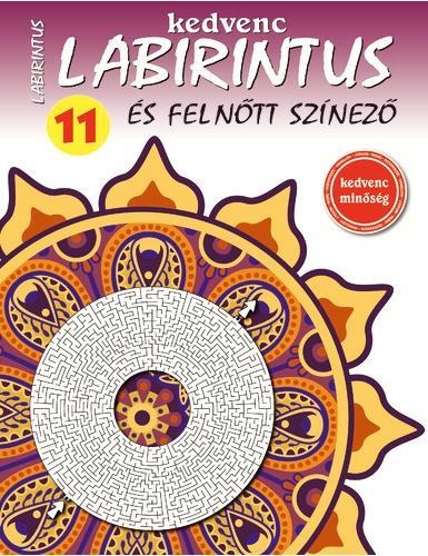 KEDVENC LABIRINTUS ÉS FELNŐTT SZÍNEZŐ 11.