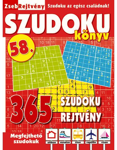 ZSEBREJTVÉNY SZUDOKU KÖNYV 58