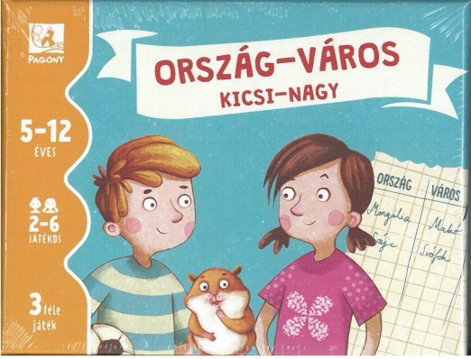 ORSZÁG-VÁROS KICSI-NAGY - 3 FÉLE KÁRTYAJÁTÉK