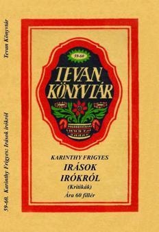 ÍRÁSOK ÍRÓKRÓL (KRITIKÁK) - TEVAN KÖNYVTÁR -