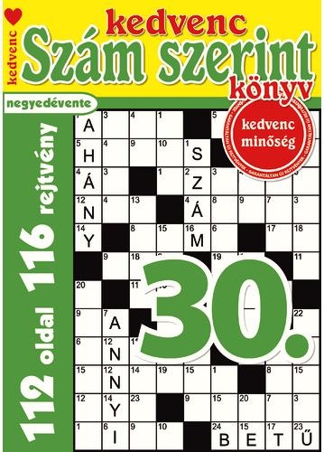 KEDVENC SZÁM SZERINT KÖNYV 30.