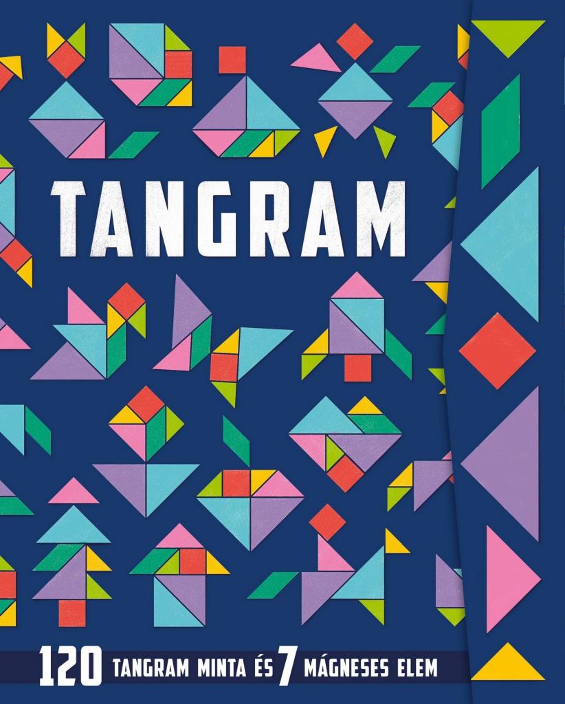 TANGRAM - KÉK - 120 TANGRAM MINTA ÉS 7 MÁGNESES ELEM