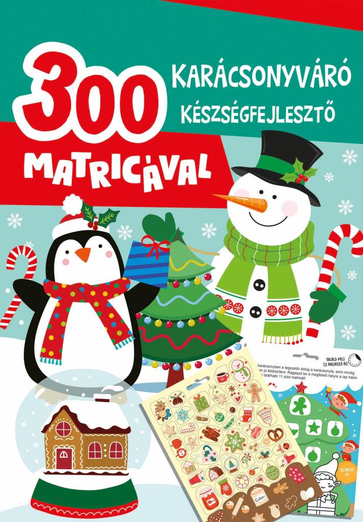 KARÁCSONYVÁRÓ KÉSZSÉGFEJLESZTŐ - 300 MATRICÁVAL