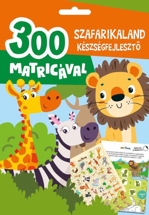 SZAFARIKALAND KÉSZSÉGFEJLESZTŐ - 300 MATRICÁVAL