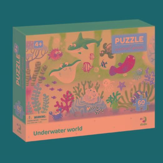 DODO PUZZLE VÍZALATTI VILÁG 60 DB 4+