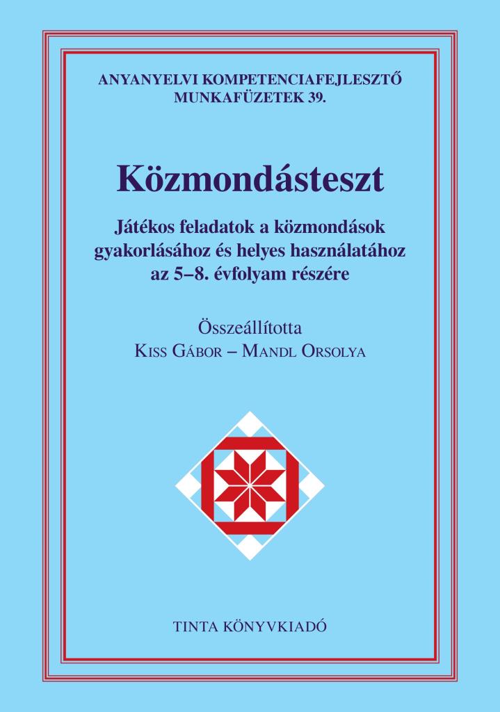 KÖZMONDÁSTESZT MUNKAFÜZET