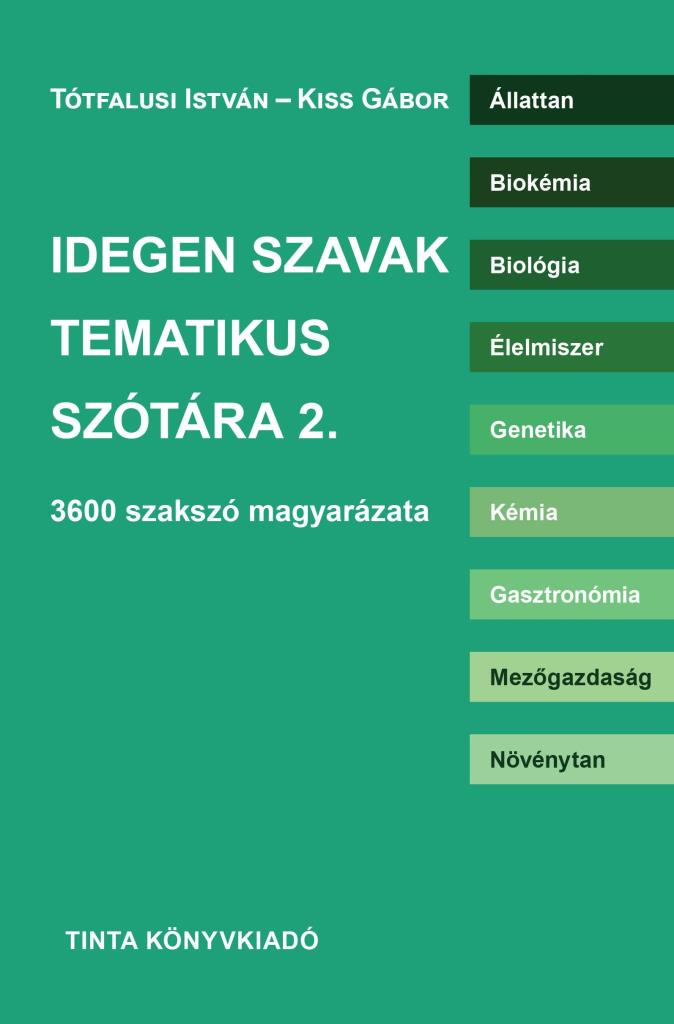 IDEGEN SZAVAK TEMATIKUS SZÓTÁRA 2.