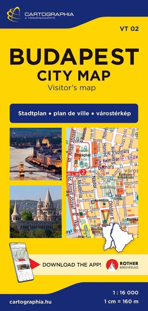 BUDAPEST CITY MAP -  VÁROSTÉRKÉP