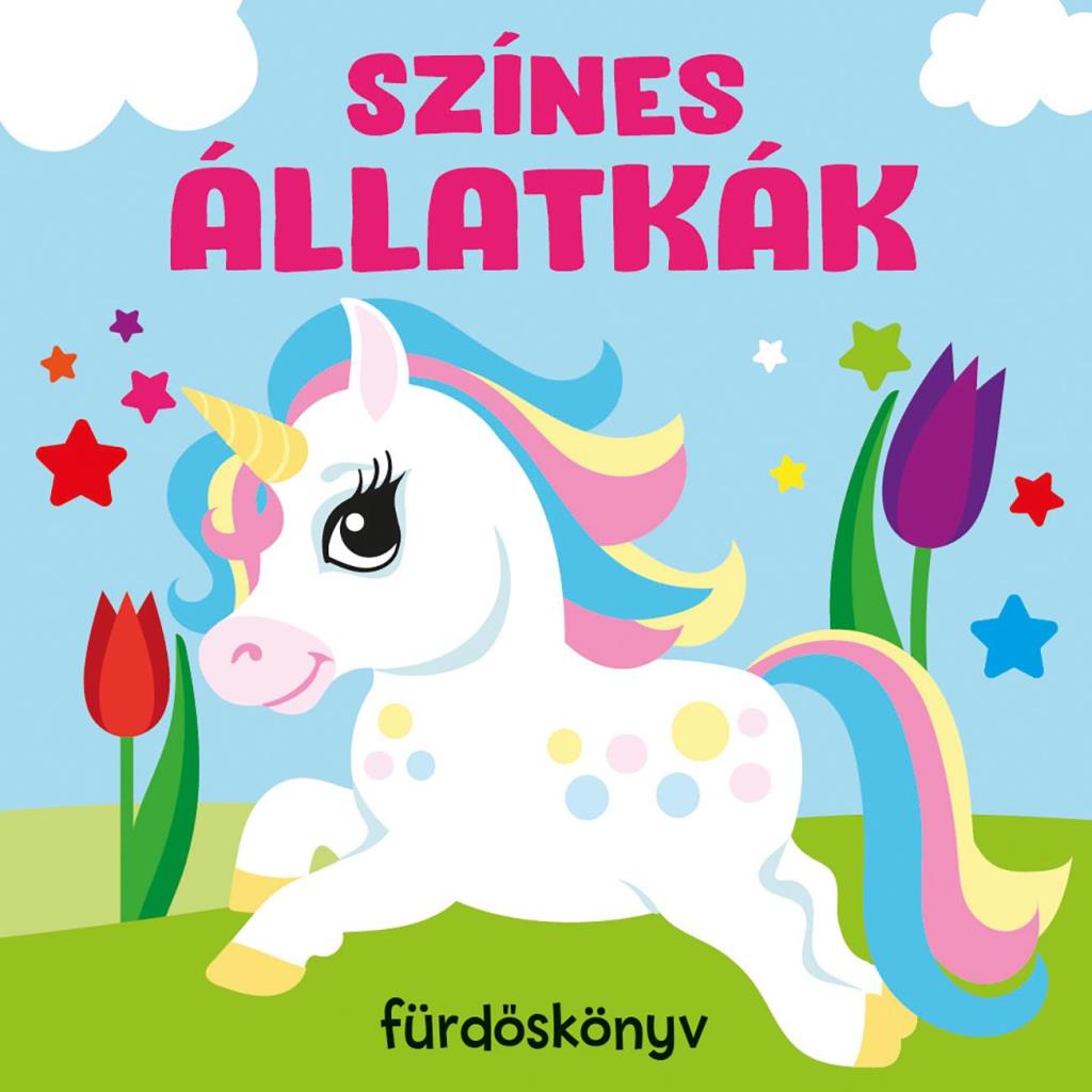 SZÍNES ÁLLATKÁK - FÜRDŐSKÖNYVEK CSIPOGÓVAL