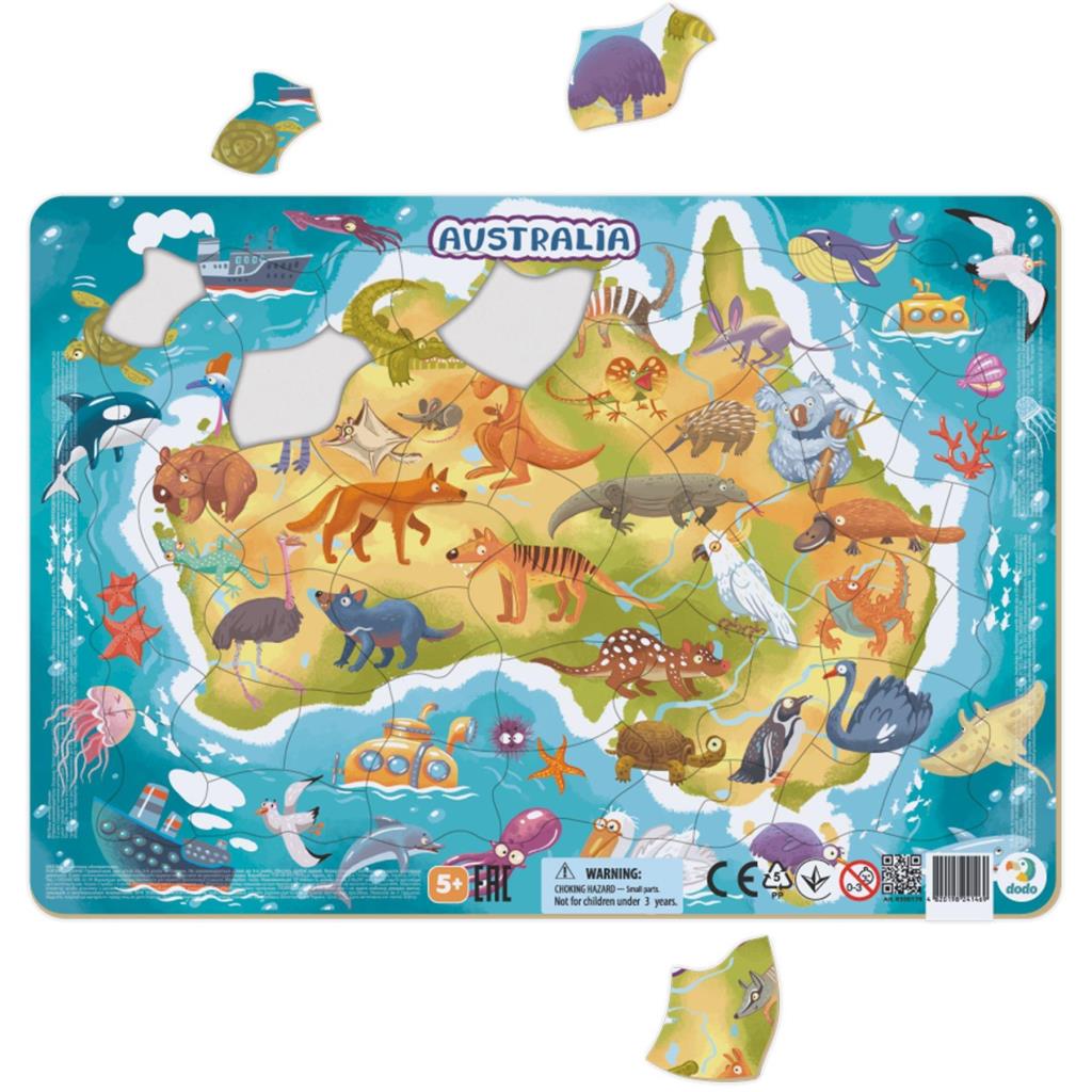 DODO KERETES PUZZLE AUSZTRÁLIA 53 DB 5+