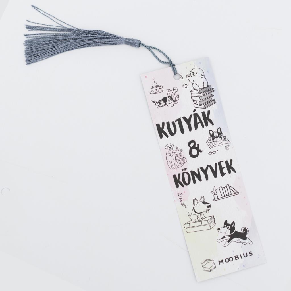 Könyvjelző - Kutyák & könyvek