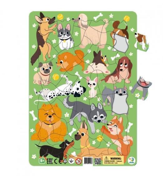 DODO KERETES PUZZLE KUTYÁK 53 DB 5+