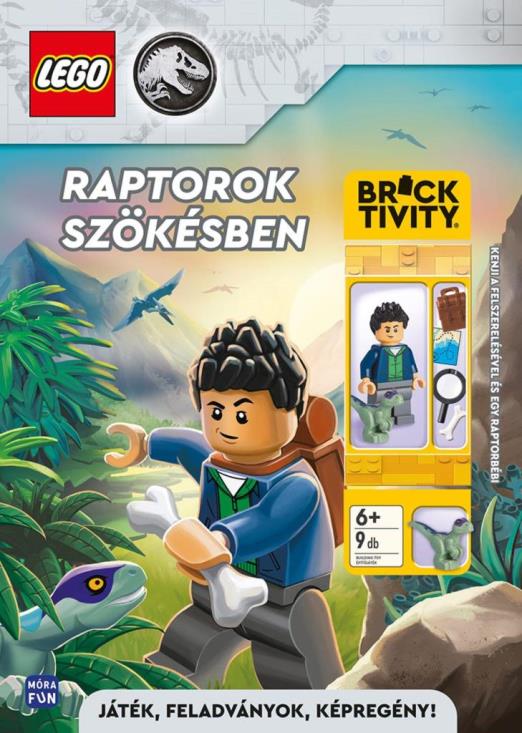 LEGO JURASSIC WORLD - RAPTOROK SZÖKÉSBEN  - JÁTÉK, FELADVÁNYOK, KÉPREGÉNY!