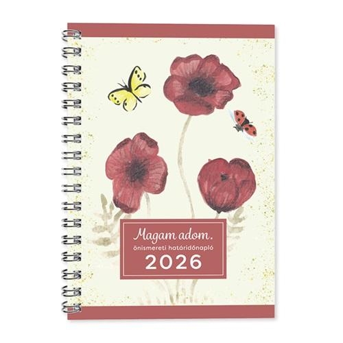 HATÁRIDŐNAPLÓ PERIOD A/5 HETI ÖNISMERETI PIROS 2026